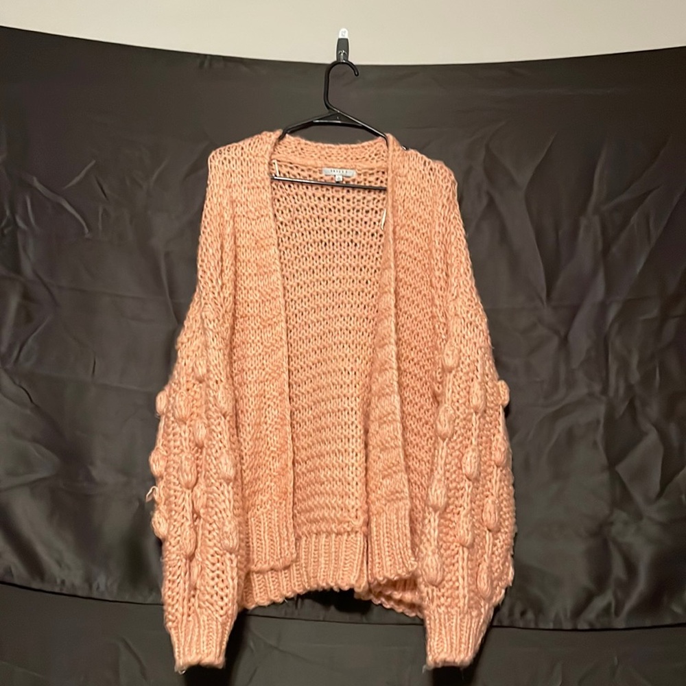 Pink cardigan